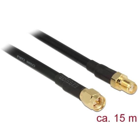 Obrázok pre DeLOCK 15m CFD200 koaxiální kabel SMA