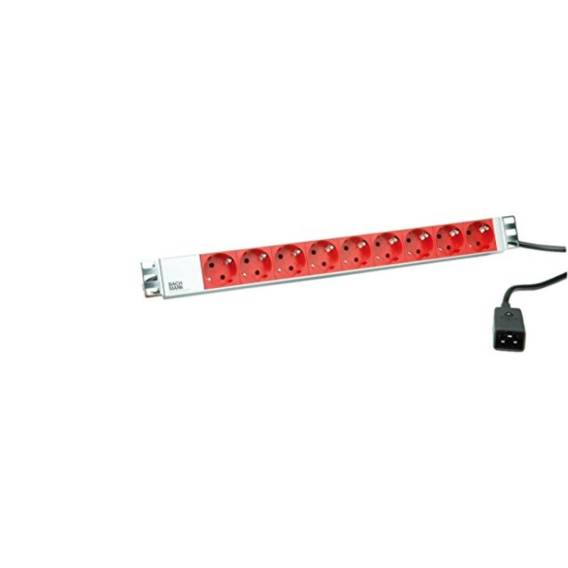 Obrázok pre Bachmann 333.936 napájecí prodlužovačka 2 m 9 AC zásuvky / AC zásuvek Vnitřní Šedá, Červená