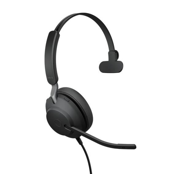 Obrázok pre Jabra Evolve2 40 SE Sluchátka s mikrofonem Kabel Přes hlavu Kancelář / call centrum USB Type-C / USB Type-A Černá