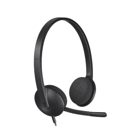 Obrázok pre Logitech H340 USB Sluchátka s mikrofonem Kabel Přes hlavu Kancelář / call centrum USB Typ-A Černá