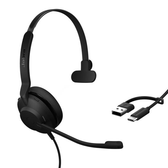 Obrázok pre Jabra Evolve2 30 SE USB C/A MS Mono Sluchátka s mikrofonem Kabel Do ruky Kancelář / call centrum USB Type-C / USB Type-A Černá