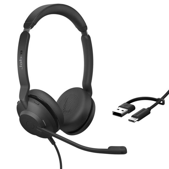 Obrázok pre Jabra Evolve2 30 SE Sluchátka s mikrofonem Kabel Přes hlavu Kancelář / call centrum USB Type-C / USB Type-A Černá