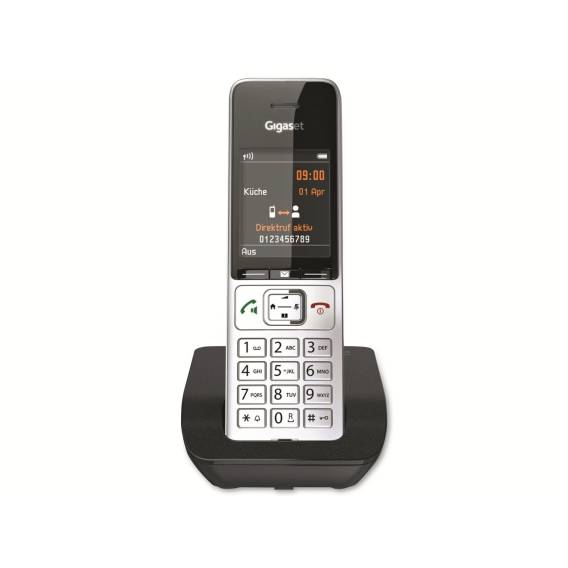Obrázok pre Gigaset COMFORT 500 DECT telefon Identifikace volajícího Černá, Stříbrná