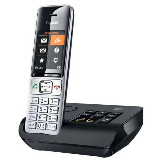 Obrázok pre Gigaset COMFORT 500A Analog/DECT telefon Identifikace volajícího Černá, Stříbrná