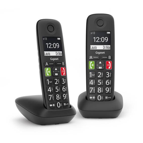 Obrázok pre Gigaset E290 Duo Analogový telefon Identifikace volajícího Černá