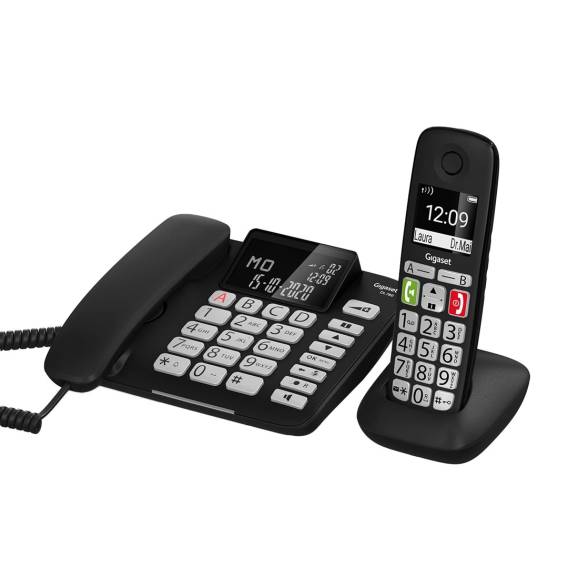Obrázok pre Gigaset DL780 Plus Analog/DECT telefon Identifikace volajícího Černá
