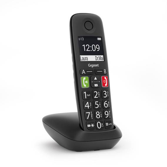 Obrázok pre Gigaset E290A Analog/DECT telefon Identifikace volajícího Černá