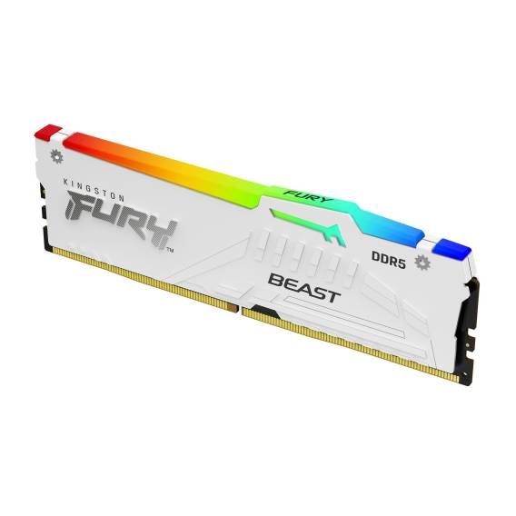 Obrázok pre Kingston Technology FURY Beast 16 GB 6000 MT/s DDR5 CL36 DIMM White RGB EXPO