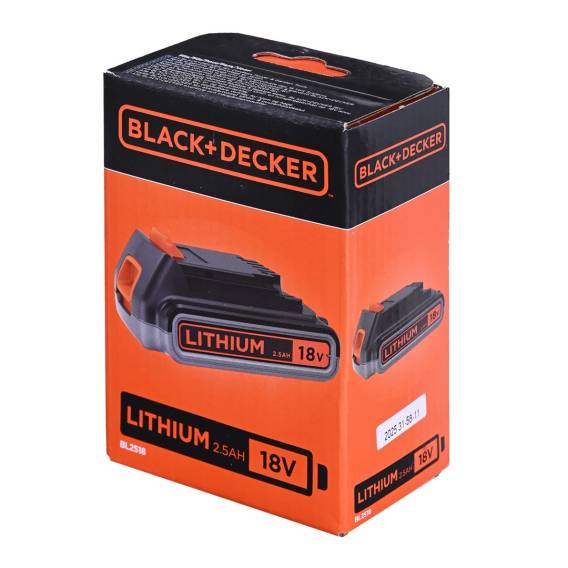 Obrázok pre Akumulátor pro elektrické nářadí Black+Decker BL2518-XJ 18 V 2,5 Ah