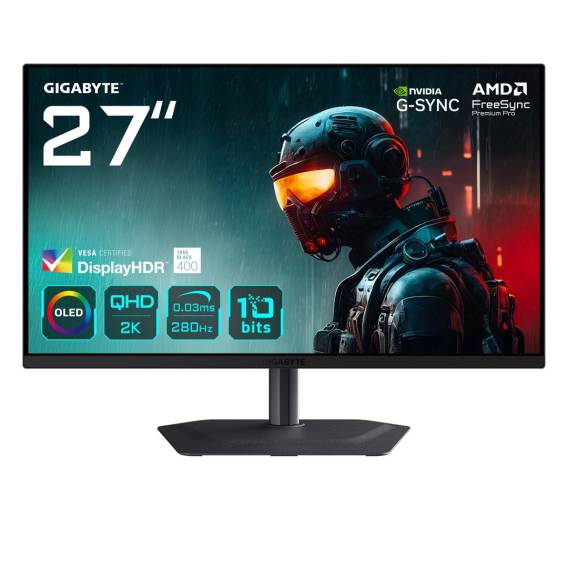 Obrázok pre GIGABYTE MO27Q2A počítačový monitor 68,6 cm (27") 2560 x 1440 px Quad HD QD-OLED Černá