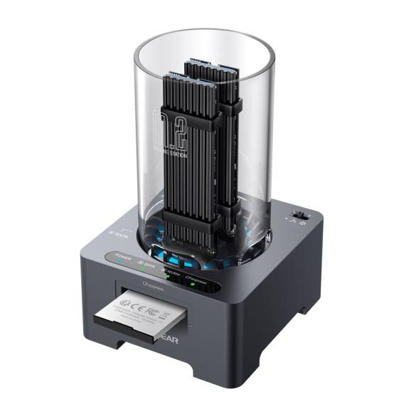 Obrázok pre GRAUGEAR G-M2DK-CR-10G dokovací stanice pro úložná zařízení USB 3.2 Gen 2 (3.1 Gen 1) Type-C Šedá