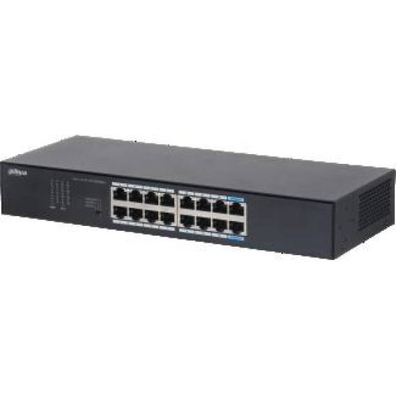 Obrázok pre Dahua Technology S3016-16GT síťový přepínač Nespravované L2 Gigabit Ethernet (10/100/1000) Stolní/nástěnná montáž Černá