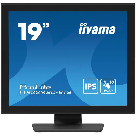 Obrázok pre iiyama ProLite T1932MSC-B1S počítačový monitor 48,3 cm (19") 1280 x 1024 px Full HD LED Dotyková obrazovka Stolní Černá