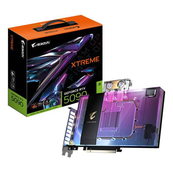 Obrázok pre GIGABYTE AORUS GeForce RTX 5090 XTREME WATERFORCE WB 32G NVIDIA 32 GB GDDR7