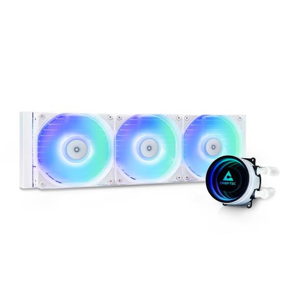 Obrázok pre Chieftec CLC-360-RGB-W Chladicí systém pro počítač Počítačová skříň Kapalinový chladič typu vše v jednom 12 cm Bílá