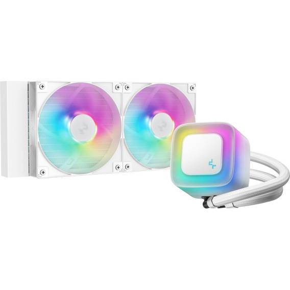 Obrázok pre DeepCool LE240 WH V2 Procesor Kapalinový chladič typu vše v jednom 12 cm Bílá 1 kusů