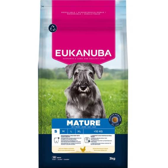 Obrázok pre EUKANUBA Premium nutrition mature Small breed Chicken - suché krmivo pro psy - 3kg