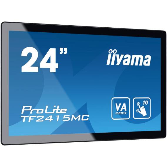 Obrázok pre iiyama ProLite TF2415MC-B2 počítačový monitor 60,5 cm (23.8") 1920 x 1080 px Full HD LED Dotyková obrazovka Víceuživatelský Černá