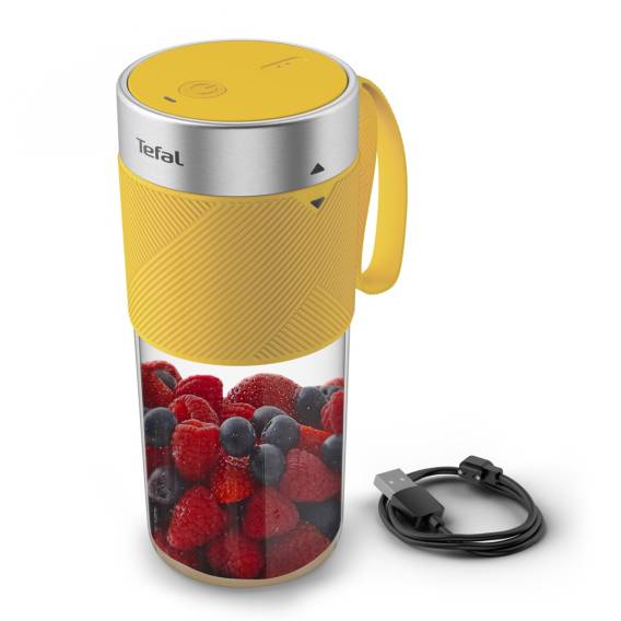Obrázok pre Tefal Lightmix BL1C0230 mixér 0,3 l Přenosný mixér Nerezová ocel, Průhledná, Žlutá