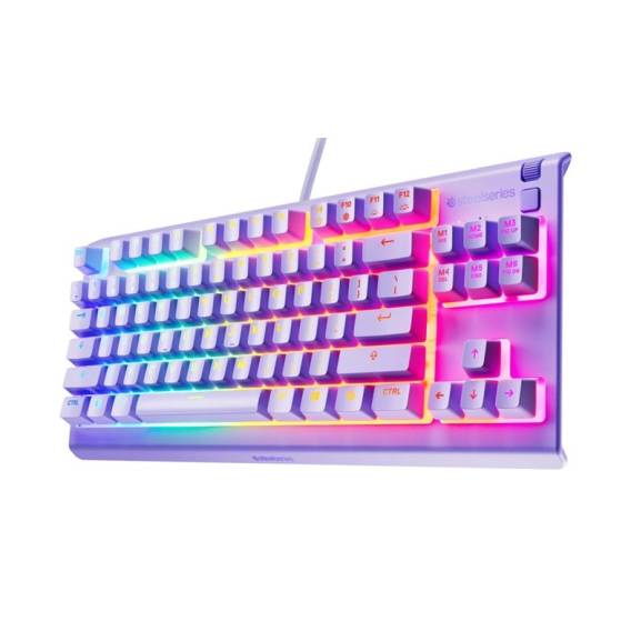 Obrázok pre Steelseries Apex 3 TKL - US klávesnice Hraní USB Americká angličtina Levandule