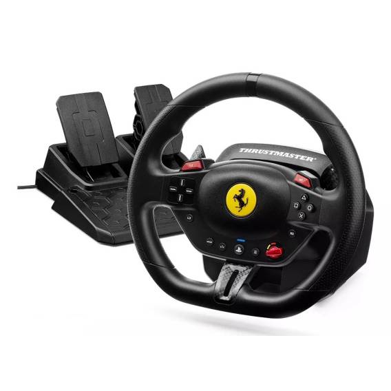 Obrázok pre Thrustmaster T98-P Ferrari 296 GTB Černá USB Volant + Pedály Analogový/digitální PC, PlayStation 4, PlayStation 5