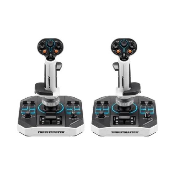 Obrázok pre Thrustmaster Sol-R 2 HOSAS Space Sim Duo Černá, Bílá USB Letový joystick Analogový/digitální PC
