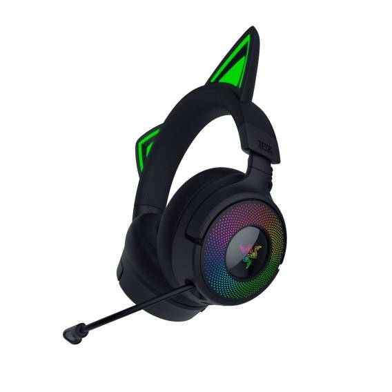Obrázok pre Razer Kraken Kitty V3 Pro Sluchátka s mikrofonem Kabelový a bezdrátový Přes hlavu Hraní USB Typ-A Bluetooth Černá