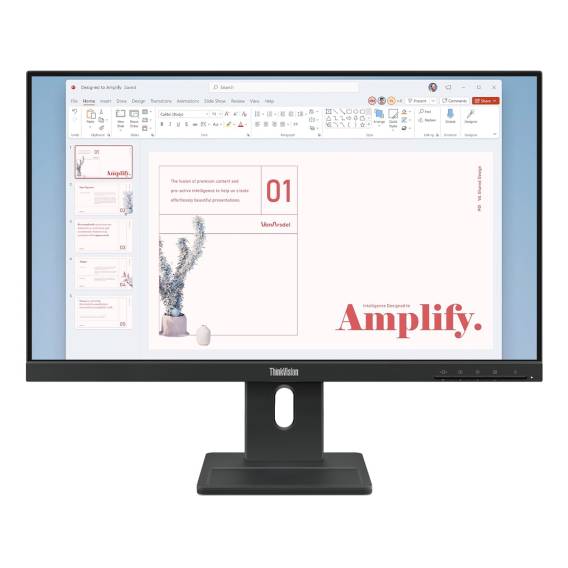 Obrázok pre Lenovo ThinkVision E24-40 počítačový monitor 60,5 cm (23.8") 1920 x 1080 px Full HD LCD Černá