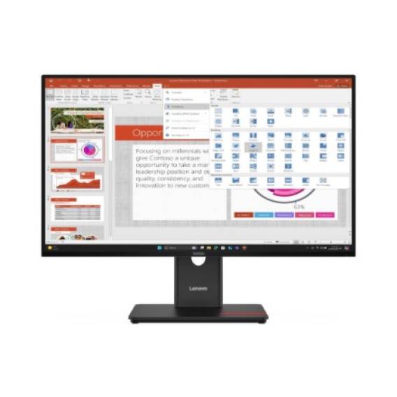 Obrázok pre Lenovo ThinkVision T27-40 počítačový monitor 68,6 cm (27") 1920 x 1080 px Full HD LED Černá