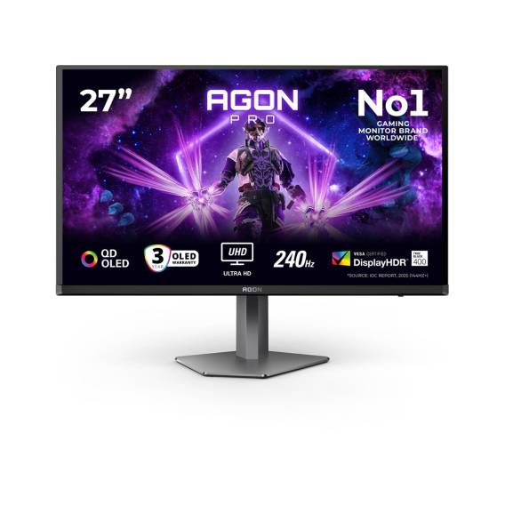 Obrázok pre AOC G2 AG276UZD počítačový monitor 67,3 cm (26.5") 3840 x 2160 px 4K Ultra HD OLED Černá