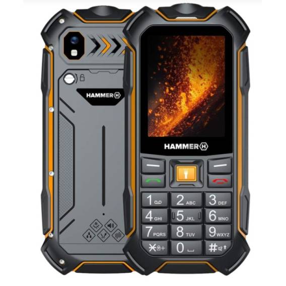 Obrázok pre HAMMER Boost 2 LTE 6,1 cm (2.4") 241 g Černá, Žlutá Odolný telefon