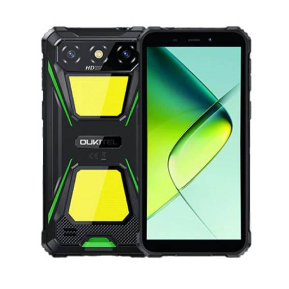 Obrázok pre Oukitel G5 6" Smartphone Dual SIM Android 14 4G USB Type-C 4 GB 128 GB 6300 mAh Černý, Zelený