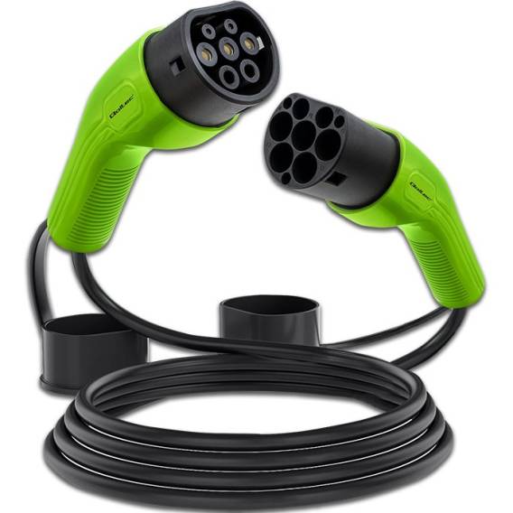 Obrázok pre Qoltec 52474 nabíjecí kabel pro elekromobily Černá Type 2 5 m