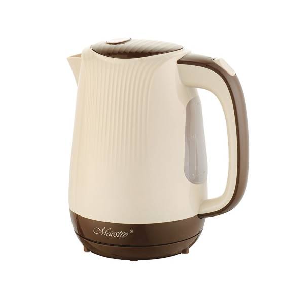Obrázok pre Feel-Maestro MR042 beige elektrická konvice 1,7 l Béžová, Hnědá 2200 W