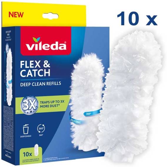 Obrázok pre Náhradní vložky do smetáčku Vileda Flex&Catch, 10 ks.