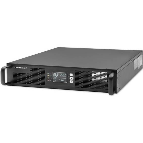 Obrázok pre Qoltec 52285 zdroj nepřerušovaného napětí S dvojitou konverzí (online) 1 kVA 1000 W 2 AC zásuvky / AC zásuvek