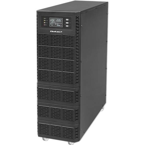 Obrázok pre Qoltec Uninterruptible Power Supply (UPS) | 10kVA | 10000W | Power Factor 1.0 | LCD | EPO | USB | Online