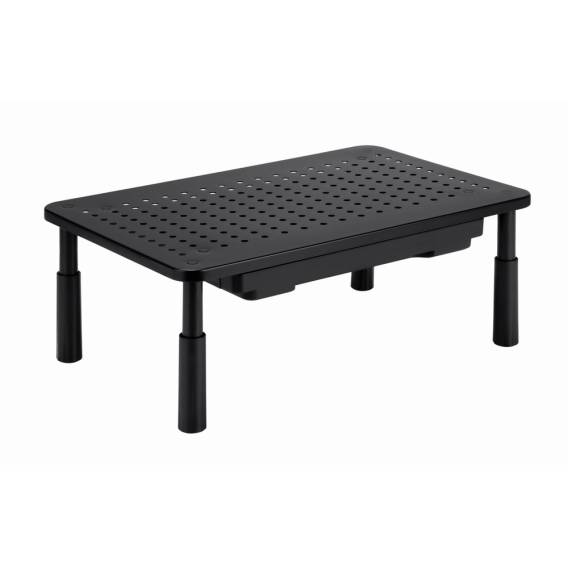 Obrázok pre Gembird MS-TABLE-D-01 Nastavitelný stojan na monitor se zásuvkou (obdélníkový)