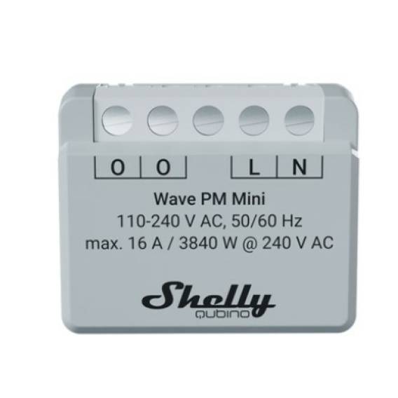 Obrázok pre Shelly Qubino Wave PM Mini Chytrý spínač Šedá