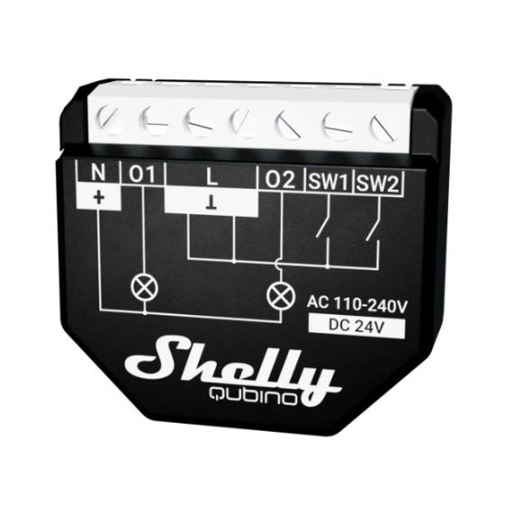 Obrázok pre Shelly Qubino WAVE 2PM Chytrý spínač Černá