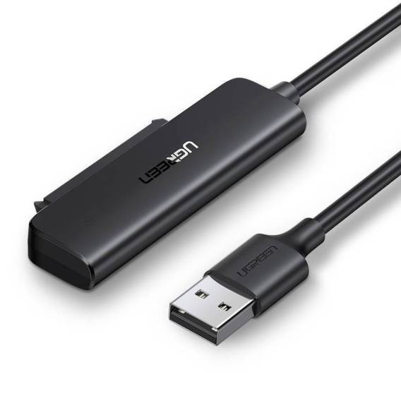 Obrázok pre Ugreen adaptér pro pevný disk HDD SSD 2,5'' SATA III 3.0 – USB 3.2 Gen 1 (USB 5 Gbps) černý (70609 CM321)