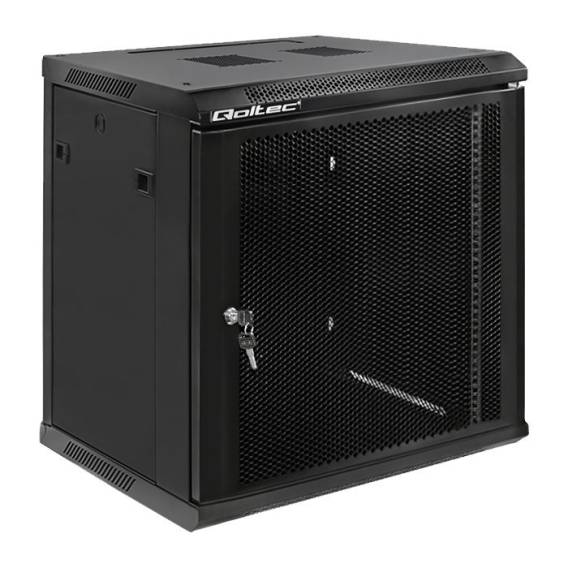 Obrázok pre Qoltec 19" RACK cabinet | 12U | 600 x 635 x 450 | Perforated Doors | Hanging