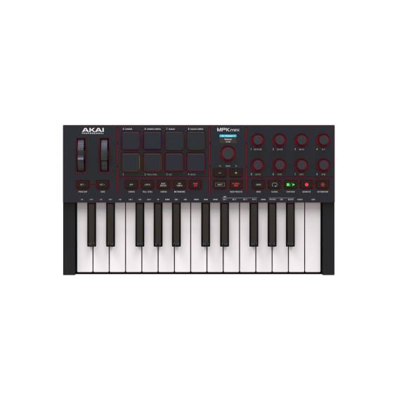 Obrázok pre AKAI MPK Mini MK4 - MIDI ovladač / ovládací klávesnice, černá