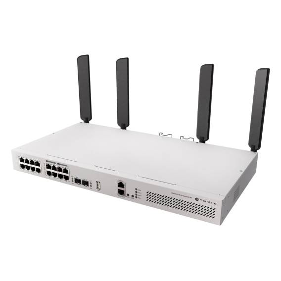 Obrázok pre Mikrotik CRS418-8P-8G-2S+5axQ2axQ-RM L2/L3 Gigabit Ethernet (10/100/1000) Podpora napájení po Ethernetu (PoE) 1U