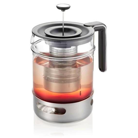 Obrázok pre GEFU T-PREP Jediná konvice 1500 ml Černá, Nerezová ocel, Průhledná