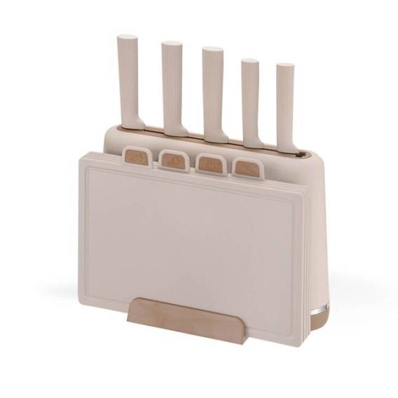 Obrázok pre Maestro MR-1412-BEIGE Sada nožů s blokem + sada prkének Béžová