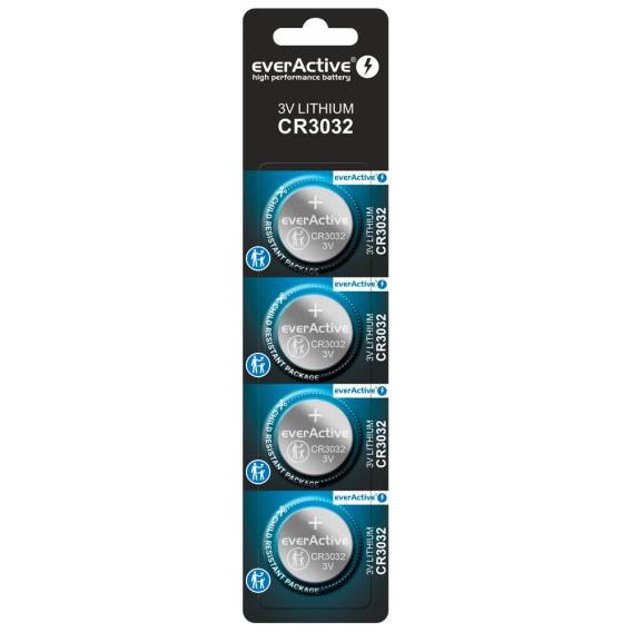 Obrázok pre Lithiová baterie mini everActive CR3032 – blistr 4 ks.