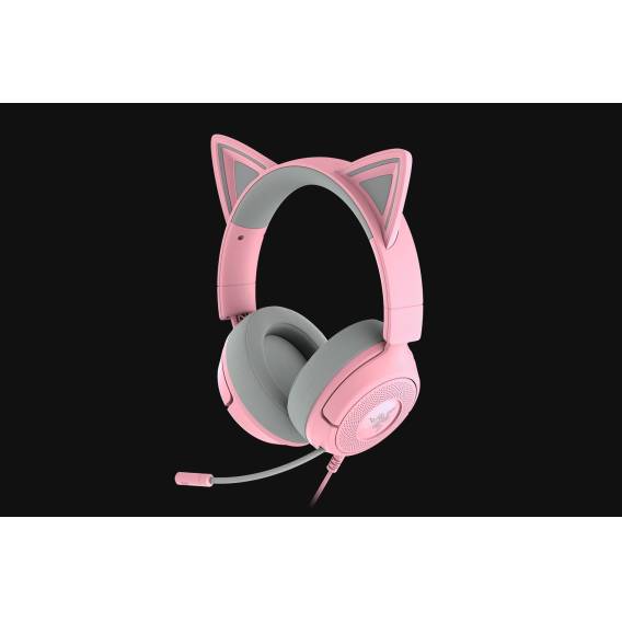 Obrázok pre Razer Kraken Kitty V3 X Sluchátka s mikrofonem Kabel Přes hlavu Hraní USB Typ-A Růžová