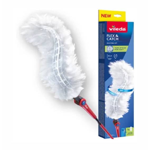 Obrázok pre Vileda prachovka s dlouhou rukojetí + 1 náplň Flex&Catch