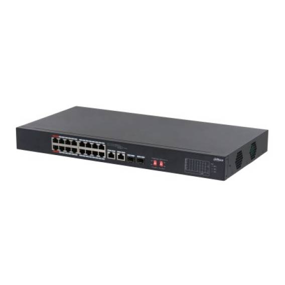 Obrázok pre Dahua Technology PoE S3218-16ET-135 síťový přepínač Nespravované L2 Gigabit Ethernet (10/100/1000) Podpora napájení po Ethernetu (PoE) 1U Černá
